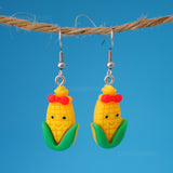 Pretty sweet corn cob earrings