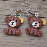 Mrs Yellow Ear Bear earrings