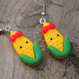 Pretty sweet corn cob earrings