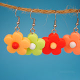 Fall colors Candy Flower earrings