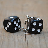 6 Sided RPG dice earrings  - 16mm