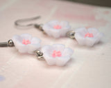 Double cherry blossom cascades flowers earrings