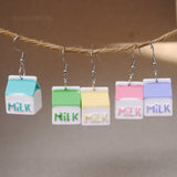 Chunky Milk Carton earrings