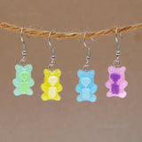 Skull skeleton Gummy bears earrings