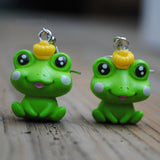 The McCroakington Frog family earrings