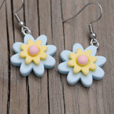 Doodle Sun burst flowers earrings