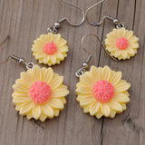 Candy Sunflower earrings  - Regular or Mini size