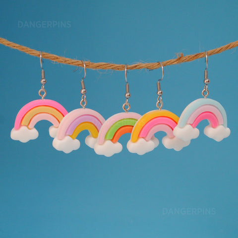 Brighter Days Rainbow Cloud earrings