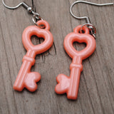 Secret Heart Keys earrings