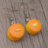 Small buttery pancakes earrings