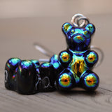 Iridescent Pearlescent Gummy bears earrings