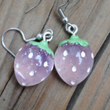 2 pairs of small Strawberry sparkle earrings