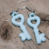 Secret Heart Keys earrings