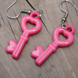 Secret Heart Keys earrings