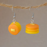 Small buttery pancakes earrings