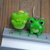 The McCroakington Frog family earrings