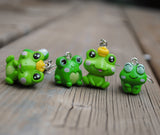 The McCroakington Frog family earrings