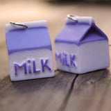 Chunky Milk Carton earrings