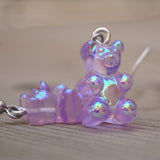 Iridescent Pearlescent Gummy bears earrings