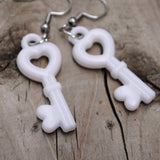 Secret Heart Keys earrings