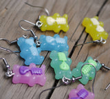 Skull skeleton Gummy bears earrings