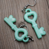 Secret Heart Keys earrings