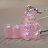 Iridescent Pearlescent Gummy bears earrings