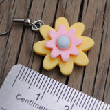 Doodle Sun burst flowers earrings