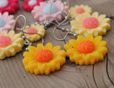 Candy Sunflower earrings  - Regular or Mini size