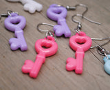 Secret Heart Keys earrings