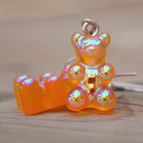 Iridescent Pearlescent Gummy bears earrings