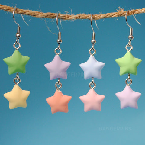 Pastel Star Duos earrings