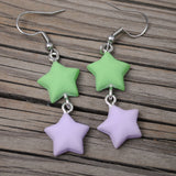 Pastel Star Duos earrings