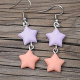 Pastel Star Duos earrings