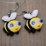 Googley eyed Bees earring