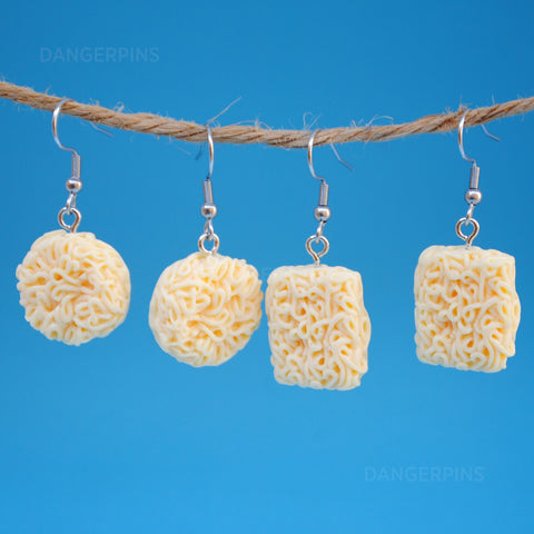 Naked Ramen Noodle blocks earrings