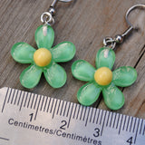 Mini semi transparent Candy Flower earrings