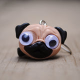 Googley eye Pug Dogs earring