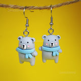 Cosy Winter bears earrings