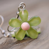 Mini semi transparent Candy Flower earrings