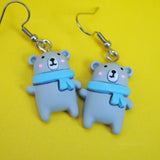 Cosy Winter bears earrings