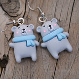 Cosy Winter bears earrings