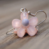 Mini semi transparent Candy Flower earrings