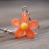 Mini semi transparent Candy Flower earrings