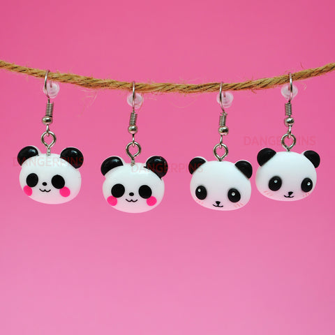 Cute Panda Head earrings