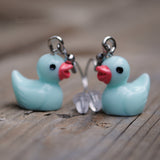 Small pastel Ducks earrings