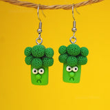 Gary the Depressed Broccoli Earrings