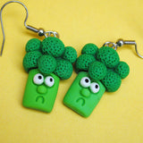 Gary the Depressed Broccoli Earrings