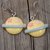 Cute happy planets earrings