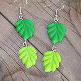 Leaves cascades earrings